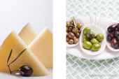 tapas - queso y aceitunas